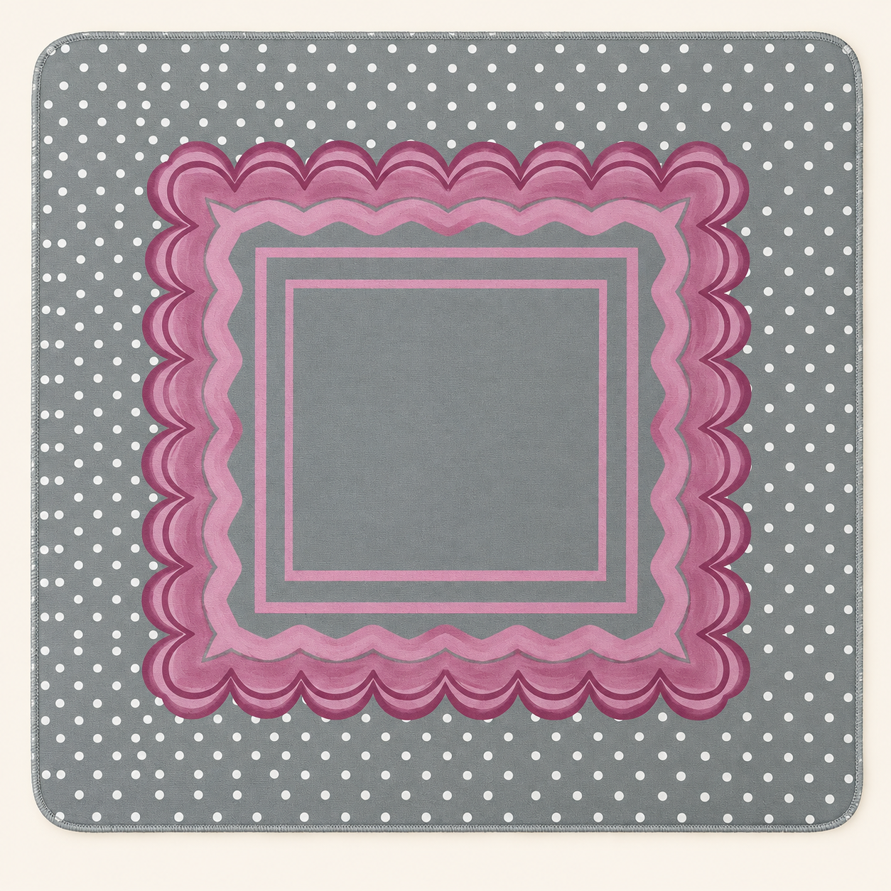 Silver Scallop mahjong mat