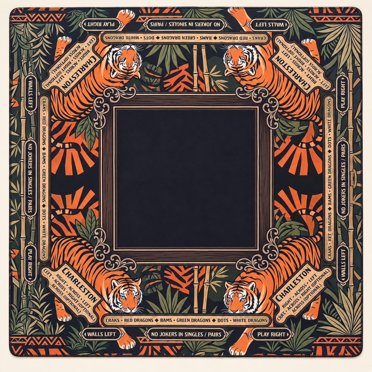 Tiger Rules mahjong mat